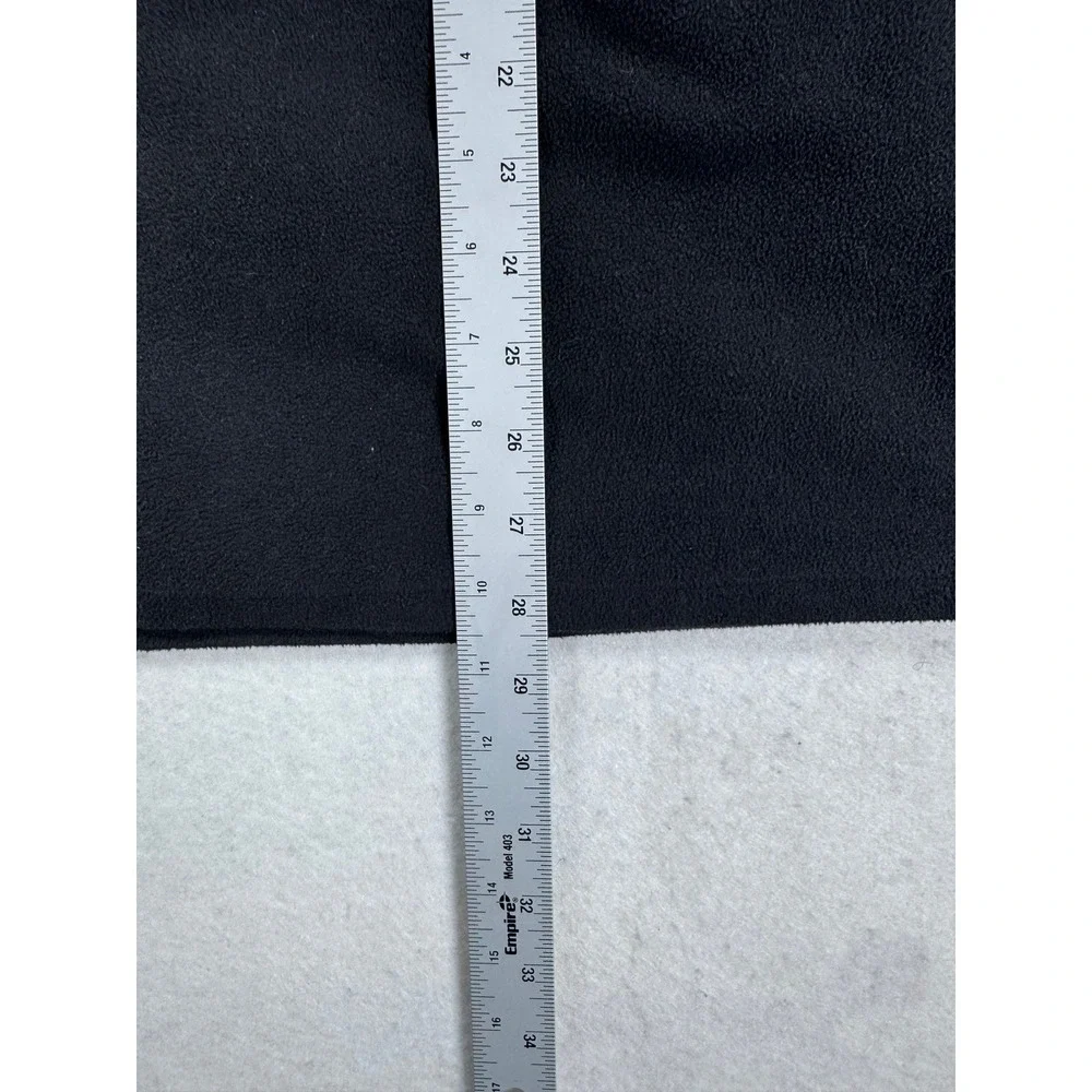 The North Face‎ Mens XXL Black Full Zip Fleece Jacket Thumbholes CF2P F15